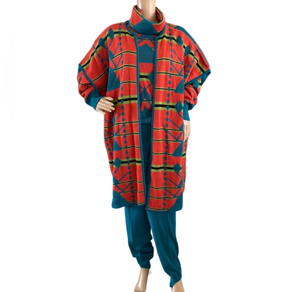 Carols Arias For S.S.G Sweaters - Carols Arias For S.S.G Turtle Neck Sweater Blazer & Pant Set Of 3 VTG